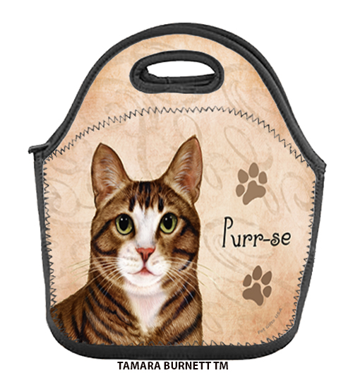 Tuxedo Brown/White Tabby - Lunch Bag image